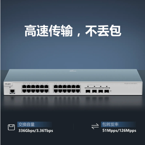 24口千兆三层网管型盒式接入交换机，千兆上行，RG-S2910V2-24GT4SFP-L