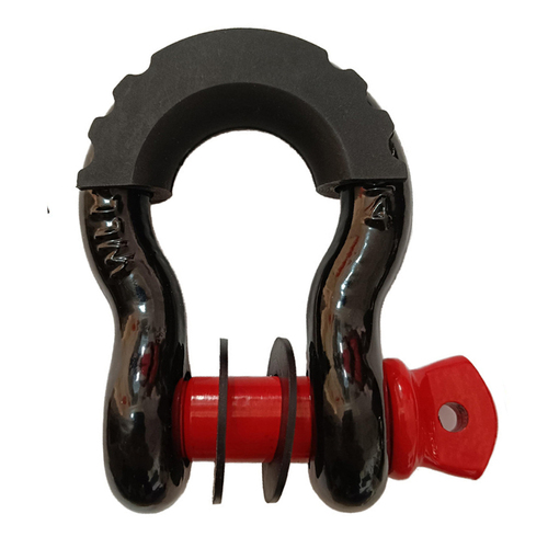 Heavy_Duty 3/4" Off_Road Bow Shackle Forged D_Shackle for Vehicle Recovery & Towing