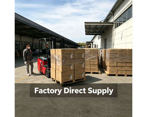 Packaging and shipping at the factory area